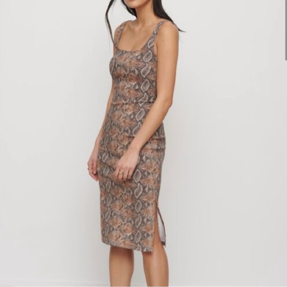Dynamite snake print dress